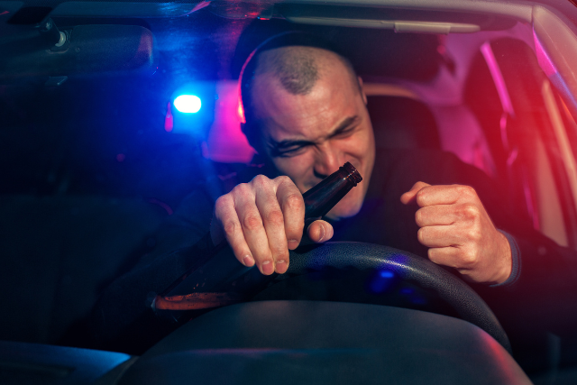 angry and drunk driver